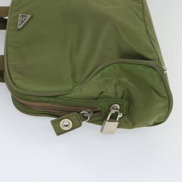 PRADA Hand Bag Nylon Khaki Auth 57260 - Picture 4 of 16
